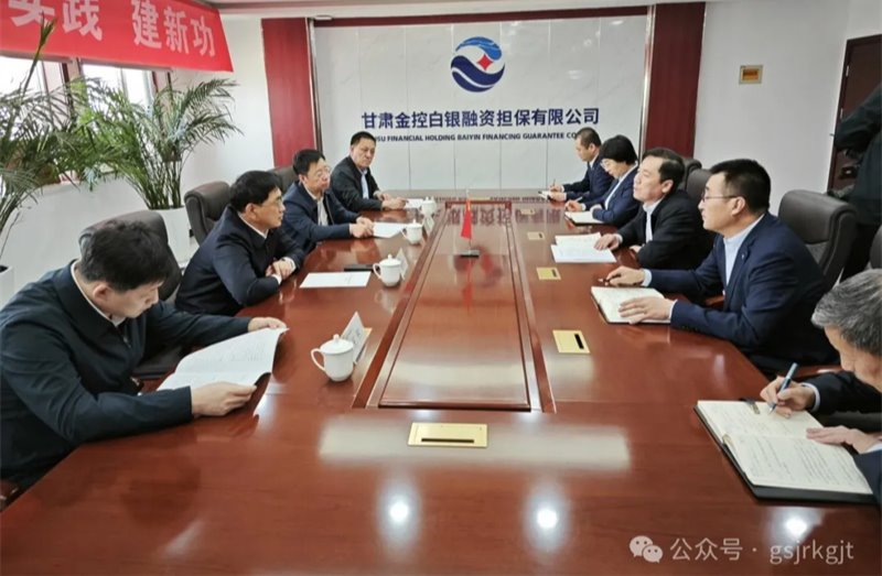 白銀市委書記楊建武一行到金控白銀擔保調(diào)研指導(dǎo)工作